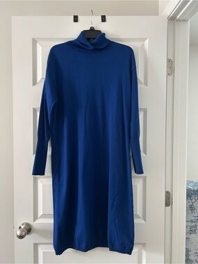 Royal Blue Turtleneck Sweater